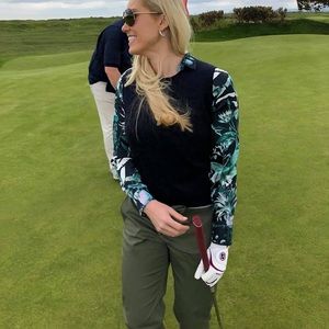 Tropical paradise Banana Republic button up blouse